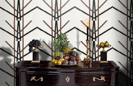 Обои 55081 фото в интерьере гостиной превью