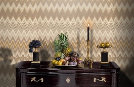 Обои 20061 фото в интерьере гостиной превью