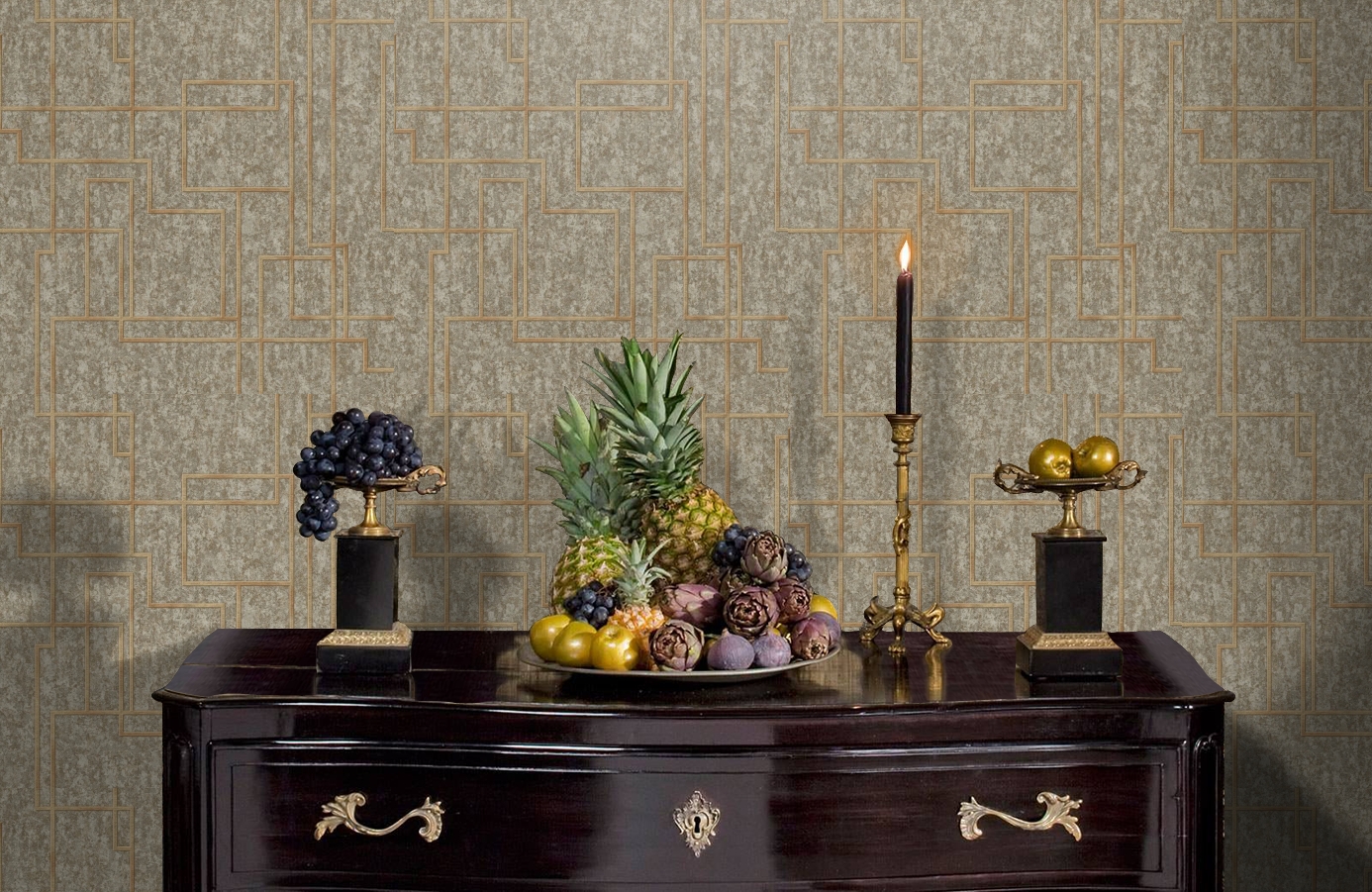 Обои 1202-4 фото в интерьере гостиной