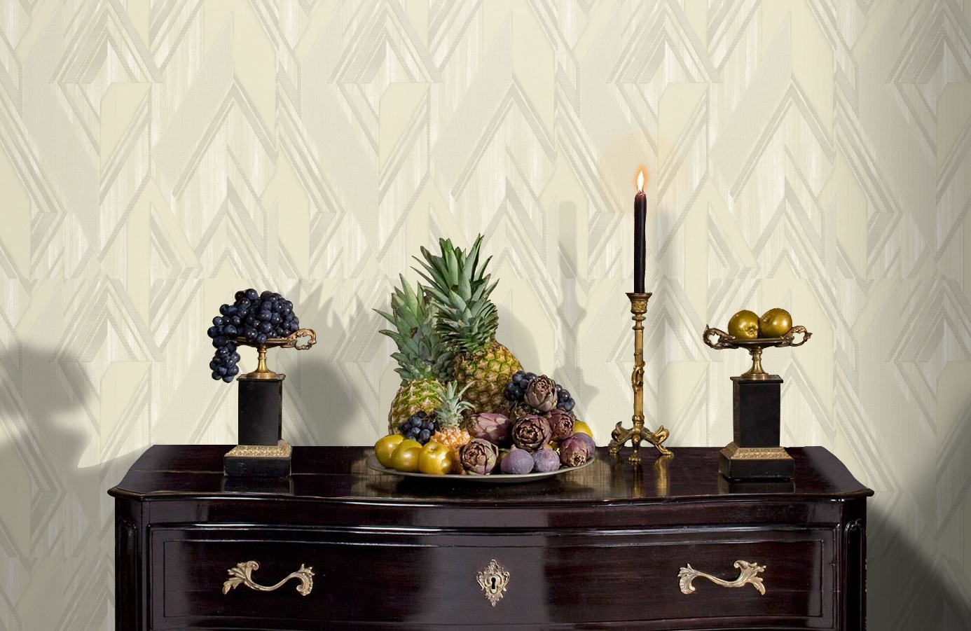 Обои 1205-2 фото в интерьере гостиной