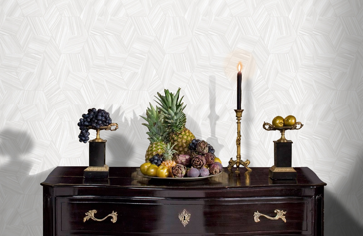 Обои 1211-4 фото в интерьере гостиной