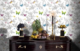 Обои 1606-1 фото в интерьере гостиной превью