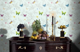 Обои 1606-3 фото в интерьере гостиной превью