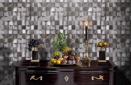 Обои 1615-1 фото в интерьере гостиной превью