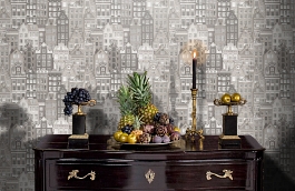 Обои 1618-2 фото в интерьере гостиной превью