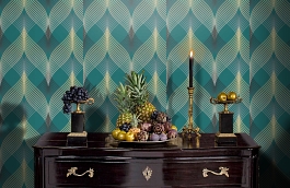 Обои 1620-3 фото в интерьере гостиной превью