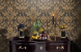 Обои 2614-4 фото в интерьере гостиной превью