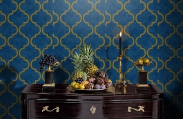 Обои 4703-6 фото в интерьере гостиной превью