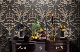 Обои 54136-6 фото в интерьере гостиной превью