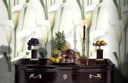 Обои 54139-1 фото в интерьере гостиной превью