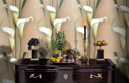 Обои 54139-6 фото в интерьере гостиной превью