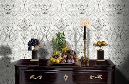 Обои 54145-2 фото в интерьере гостиной превью