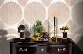 Обои 54152-3 фото в интерьере гостиной превью