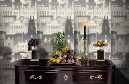 Обои 54194-3 фото в интерьере гостиной превью