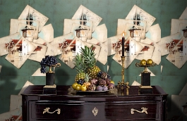 Обои 54202-3 фото в интерьере гостиной превью