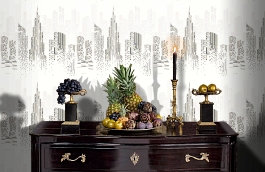 Обои 54210-1 фото в интерьере гостиной превью