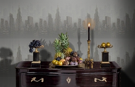 Обои 54210-4 фото в интерьере гостиной превью