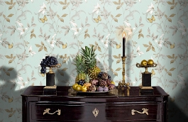 Обои 54316-4 фото в интерьере гостиной превью