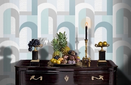 Обои 54318-4 фото в интерьере гостиной превью