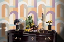 Обои 54318-5 фото в интерьере гостиной превью