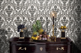 Обои 6804-5 фото в интерьере гостиной превью