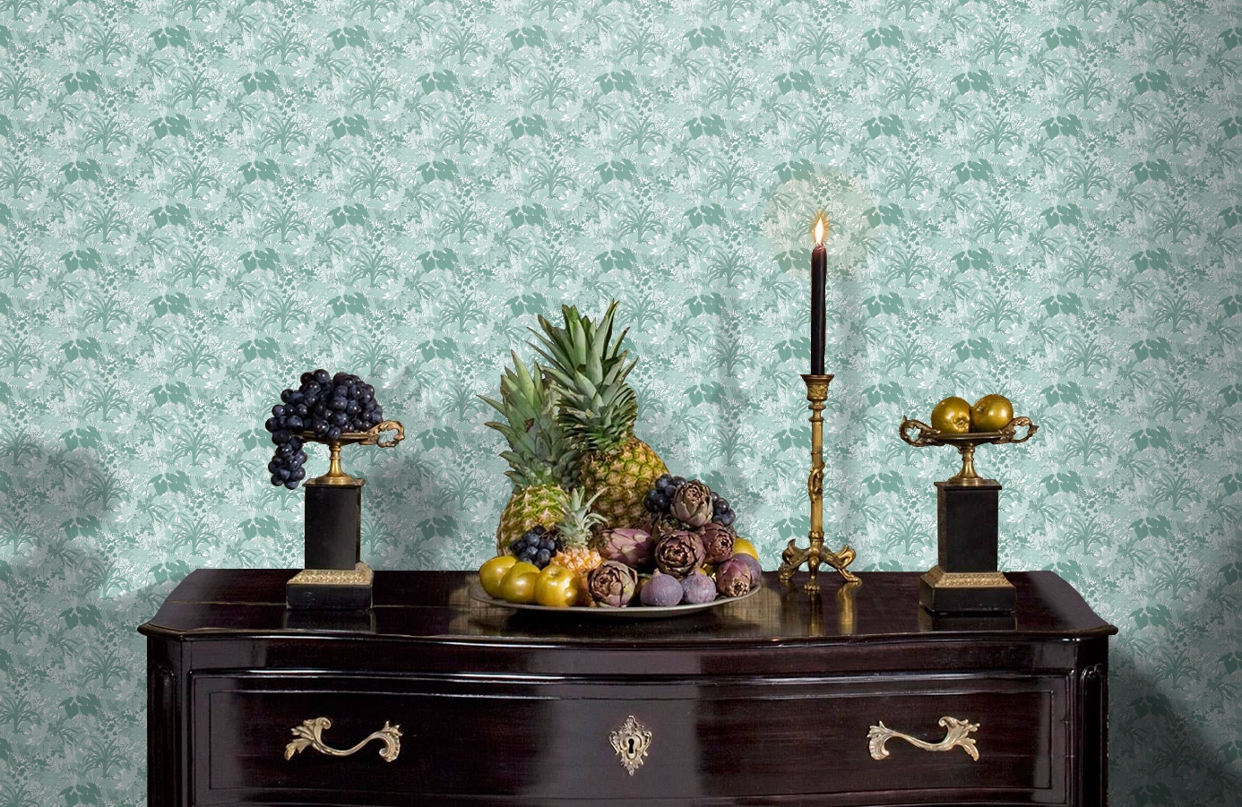 Обои 7011-4 фото в интерьере гостиной