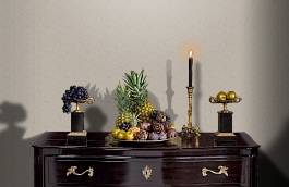 Обои 7017-4 фото в интерьере гостиной превью