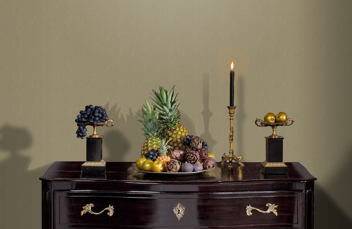 Обои 7018-10 фото в интерьере гостиной