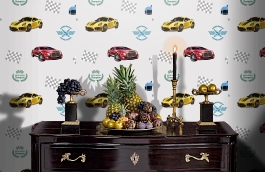 Обои 8909-2 фото в интерьере гостиной превью