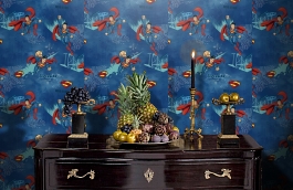 Обои 8914-1 фото в интерьере гостиной превью