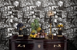 Обои 8917-2 фото в интерьере гостиной превью