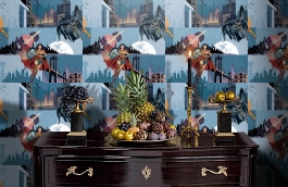 Обои 8921-1 фото в интерьере гостиной превью