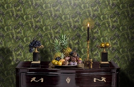 Обои RDT2201-6 фото в интерьере гостиной превью