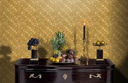 Обои RDT2202-9 фото в интерьере гостиной превью