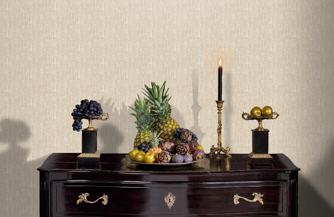 Обои RDT2203-2 фото в интерьере гостиной