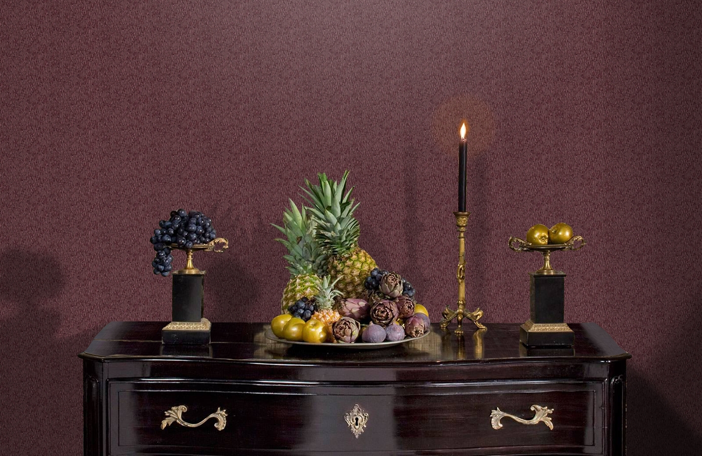 Обои RDT2205-10 фото в интерьере гостиной