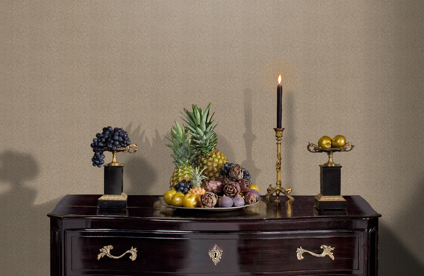 Обои RDT2205-5 фото в интерьере гостиной