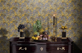 Обои RDT2206-8 фото в интерьере гостиной превью