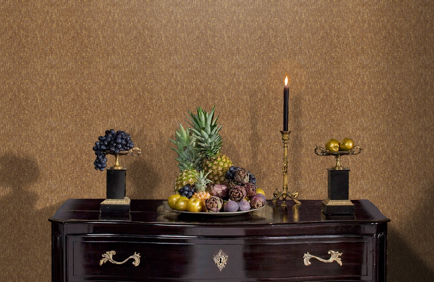 Обои RDT2207-6 фото в интерьере гостиной