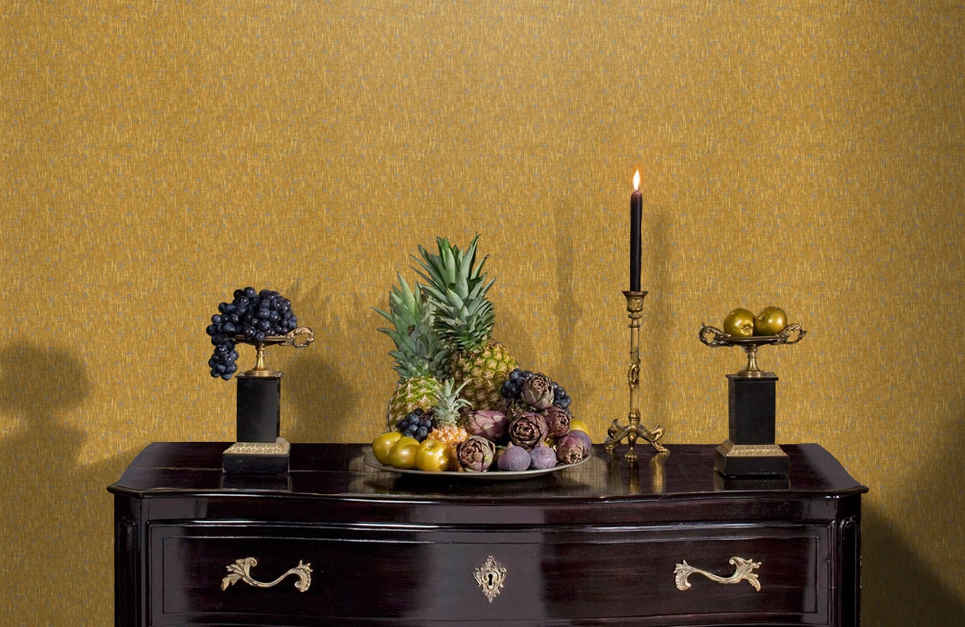 Обои RDT2207-7 фото в интерьере гостиной