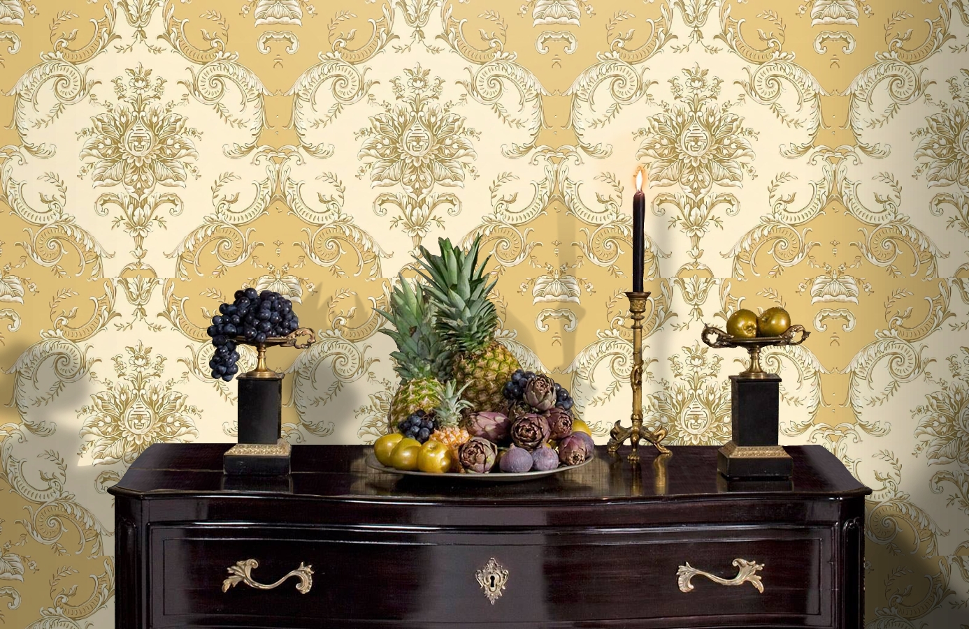 Обои RJC4007-3 фото в интерьере гостиной Обои RJC4007-3 фото в интерьере гостиной