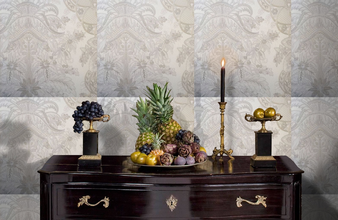 Обои RMH1001-6 фото в интерьере гостиной Обои RMH1001-6 фото в интерьере гостиной