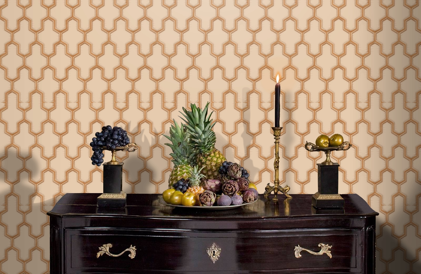 Обои RST1603-5 фото в интерьере гостиной