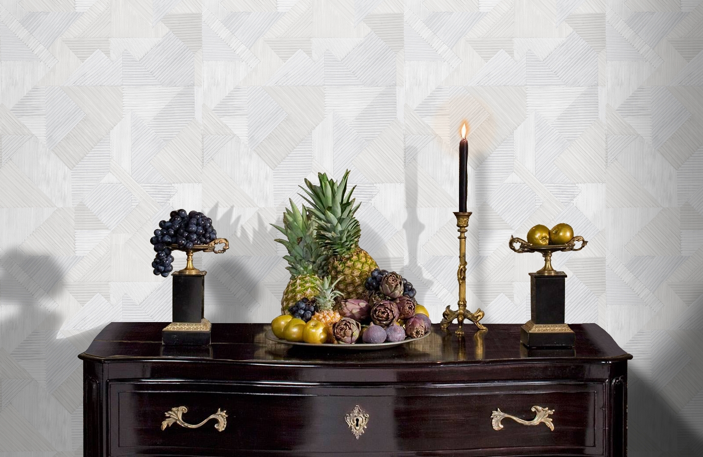 Обои 101602 фото в интерьере гостиной