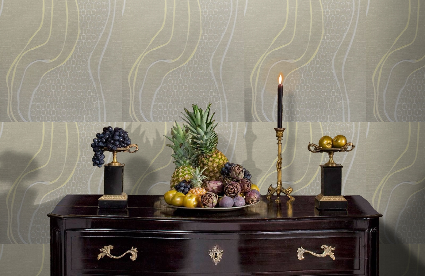 Обои 54102 фото в интерьере гостиной