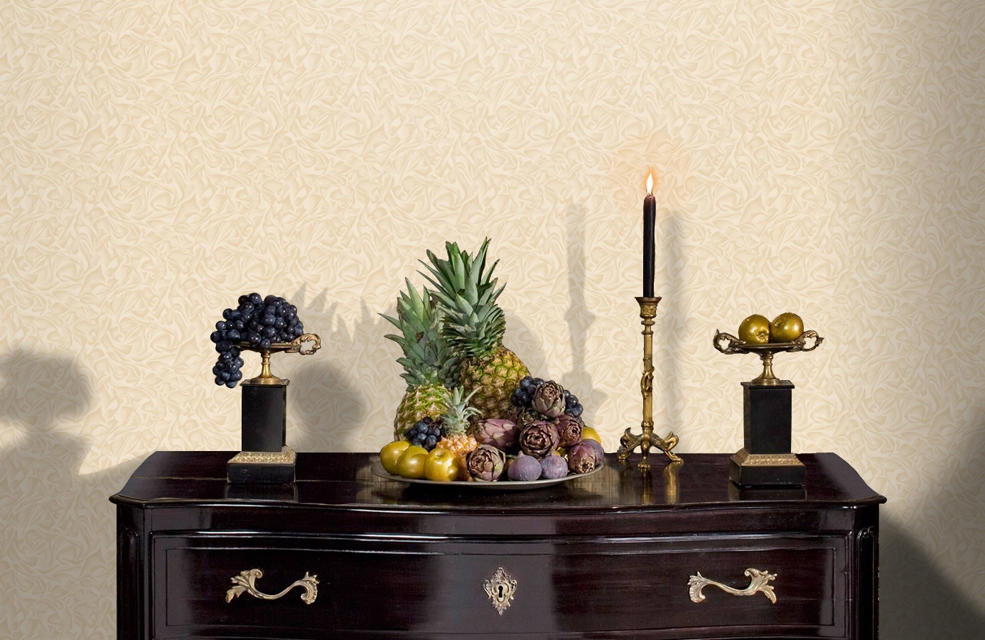 Обои 84110-2 фото в интерьере гостиной