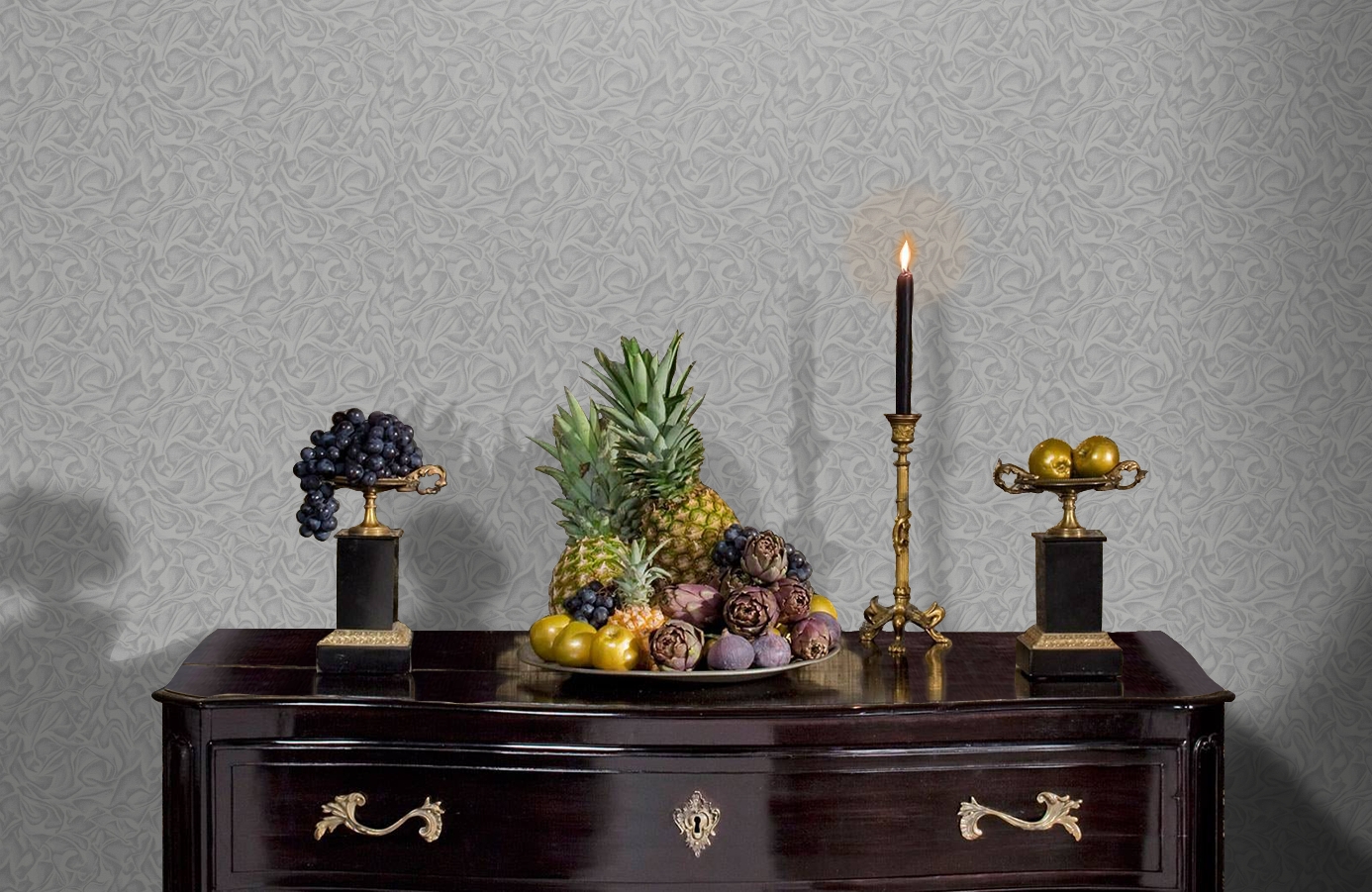 Обои 84110-3 фото в интерьере гостиной