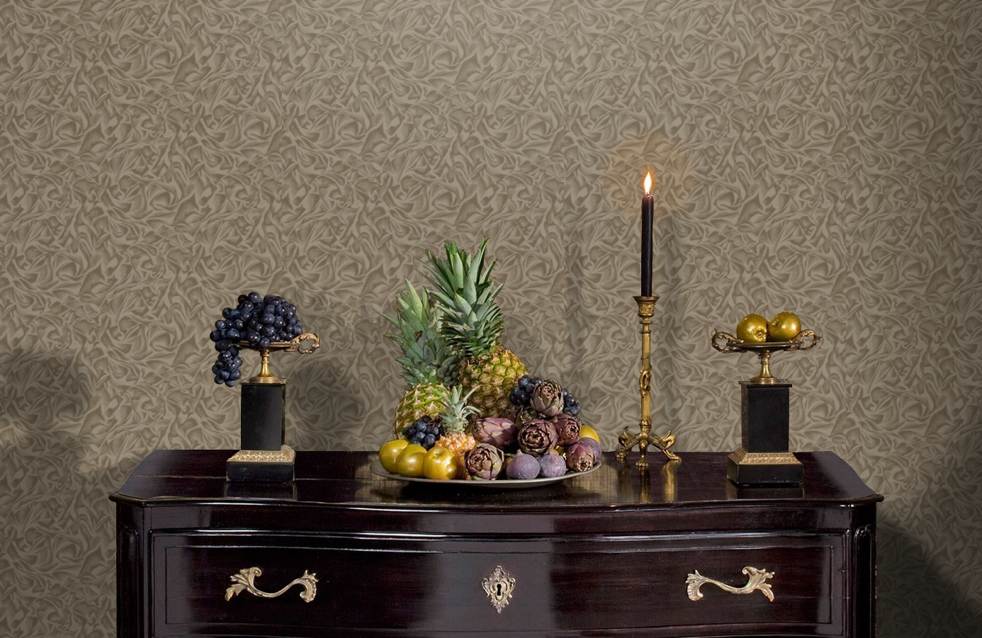 Обои 84110-5 фото в интерьере гостиной