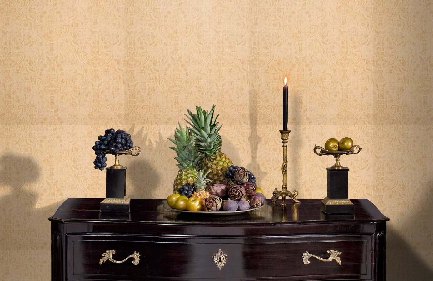 Обои 8032 фото в интерьере гостиной