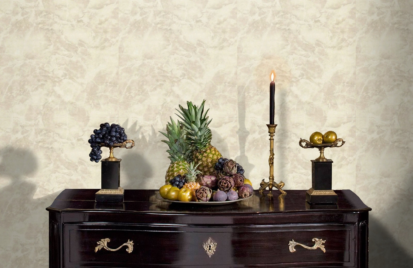 Обои 72856 фото в интерьере гостиной